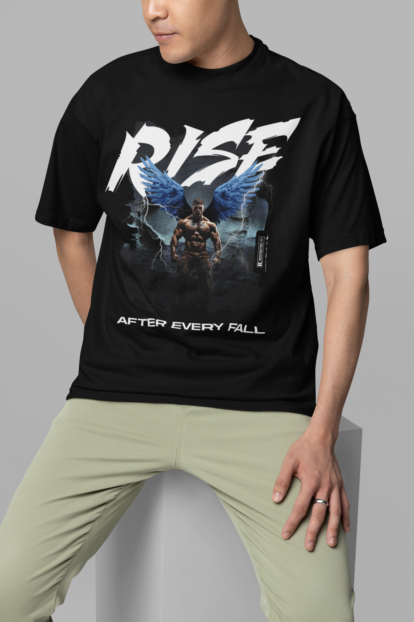 RISE AFTER EVERY FALL Oversized Shirt