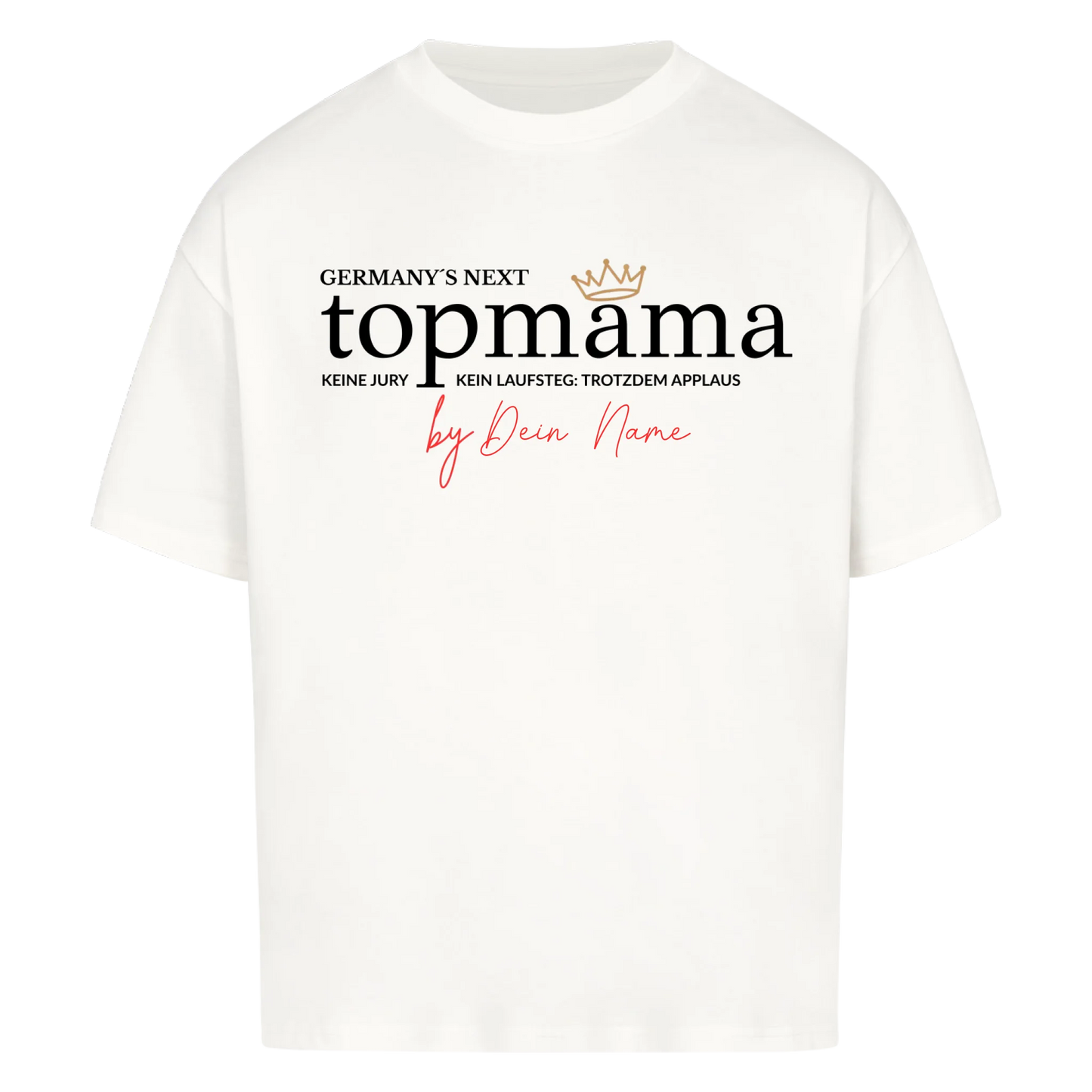 TOPMAMA Personalisierbares Design Oversized Shirt