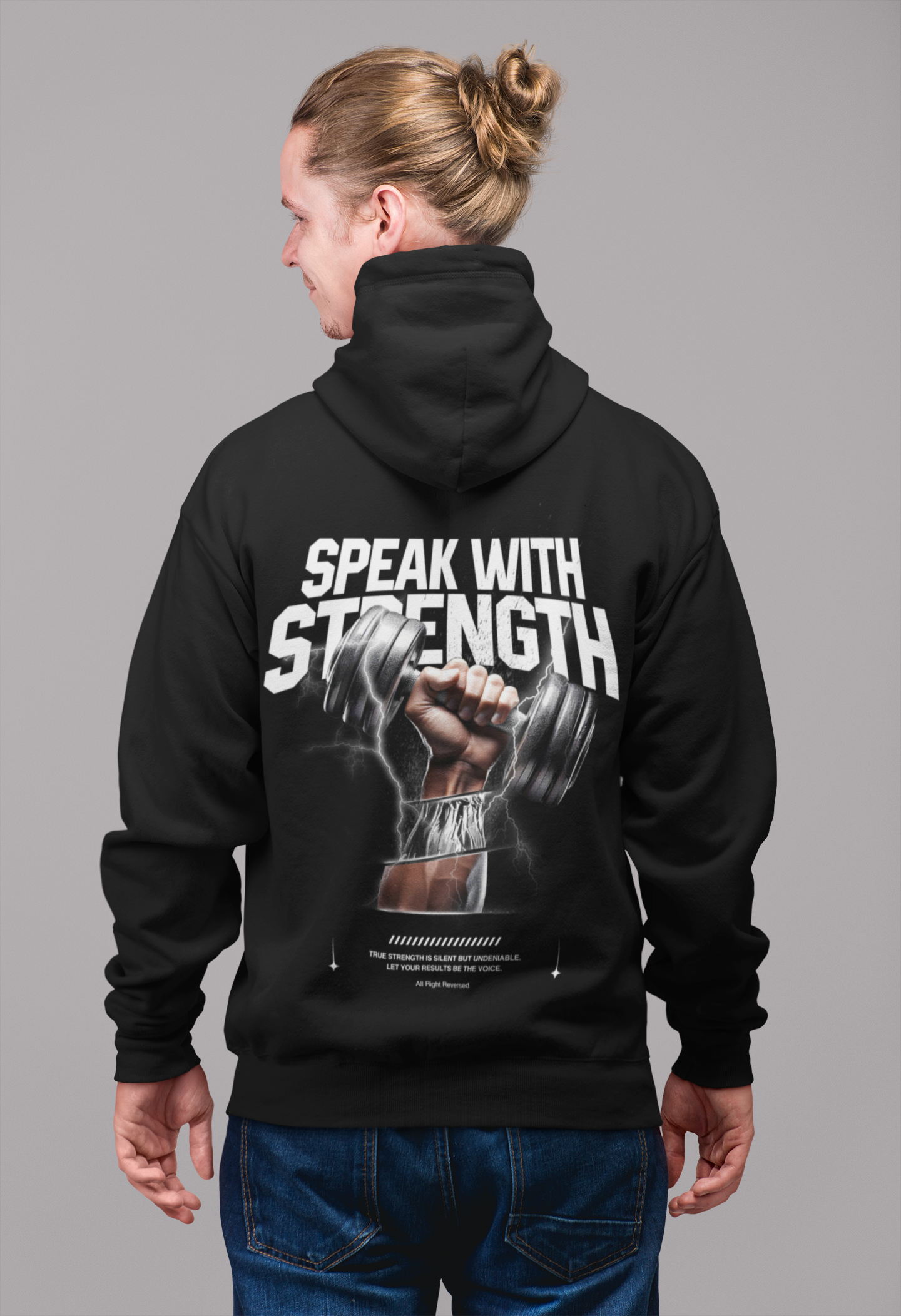 SPEAK WITH STRENGTH Oversized Zipper